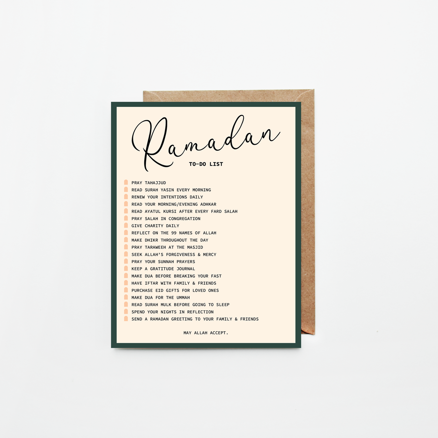 Ramadan to-do List