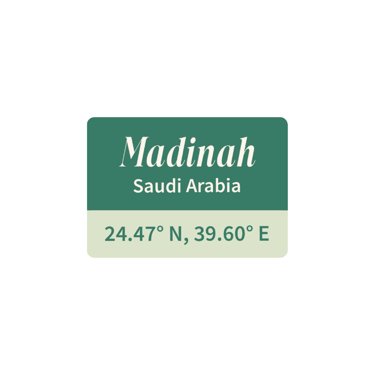 Madinah Coordinates