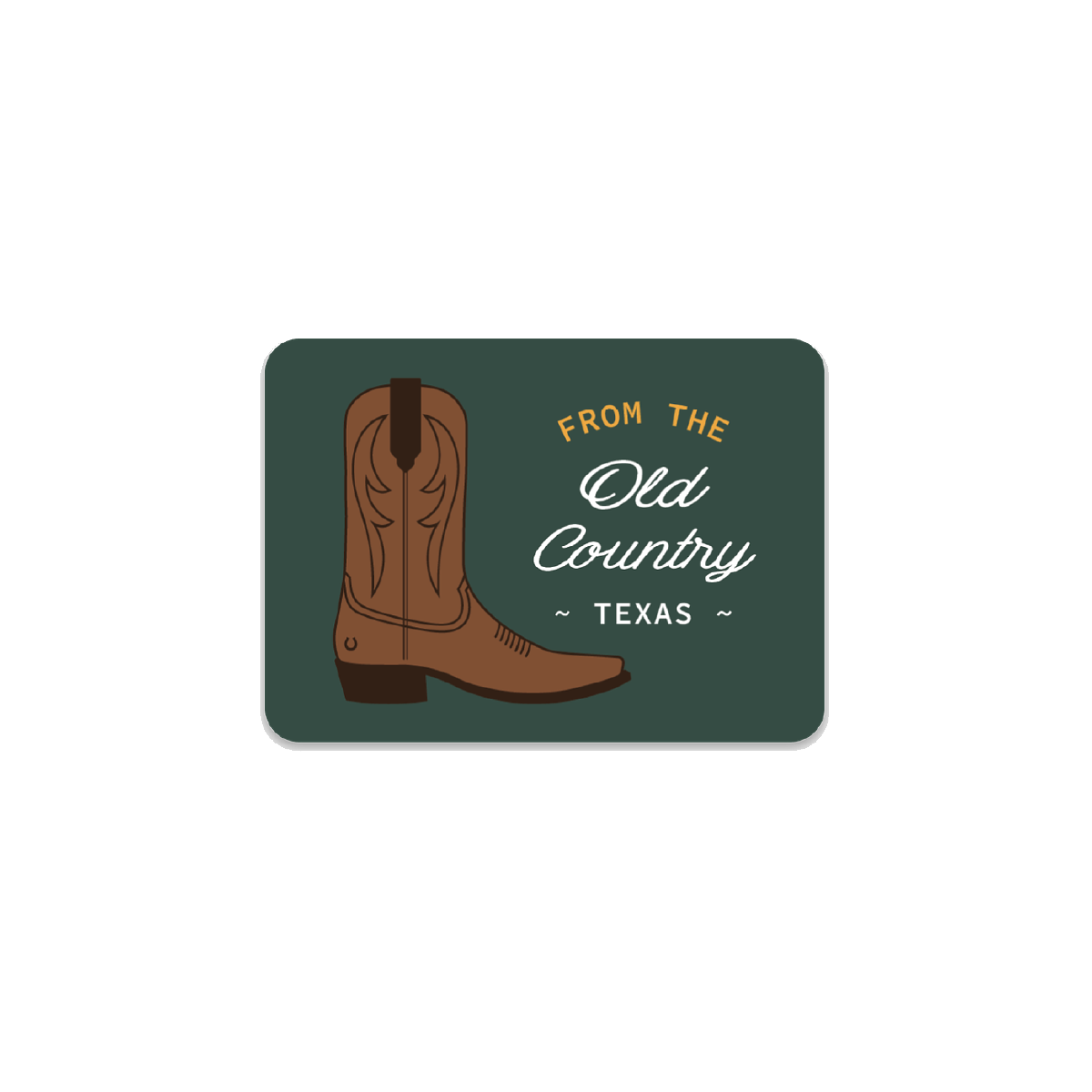 Texas Old Country Sticker