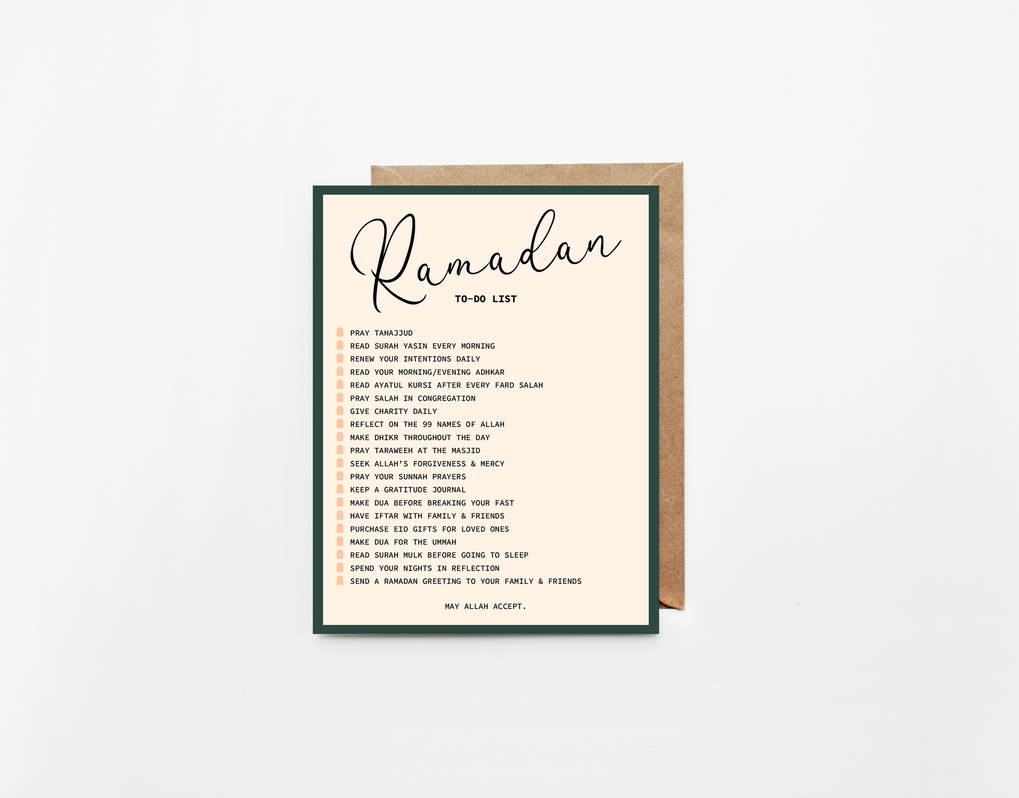 Ramadan to-do List
